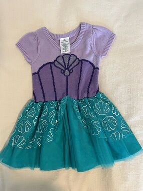 Disney Princess Lavender Knit Shell Sweater with Metallic Detail